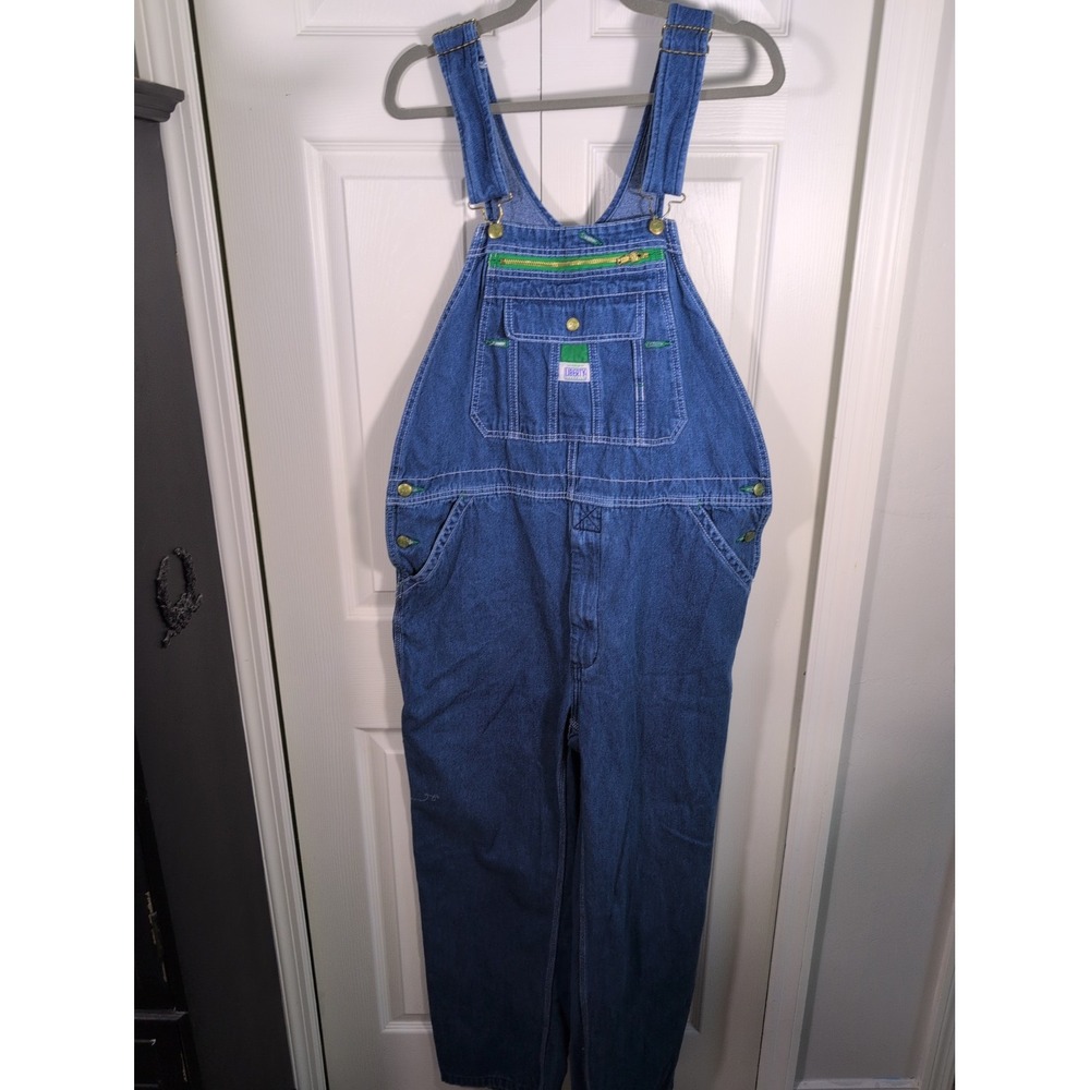 Liberty Mens Carpenter Jean Overall 36x32 100% Cotton EUC